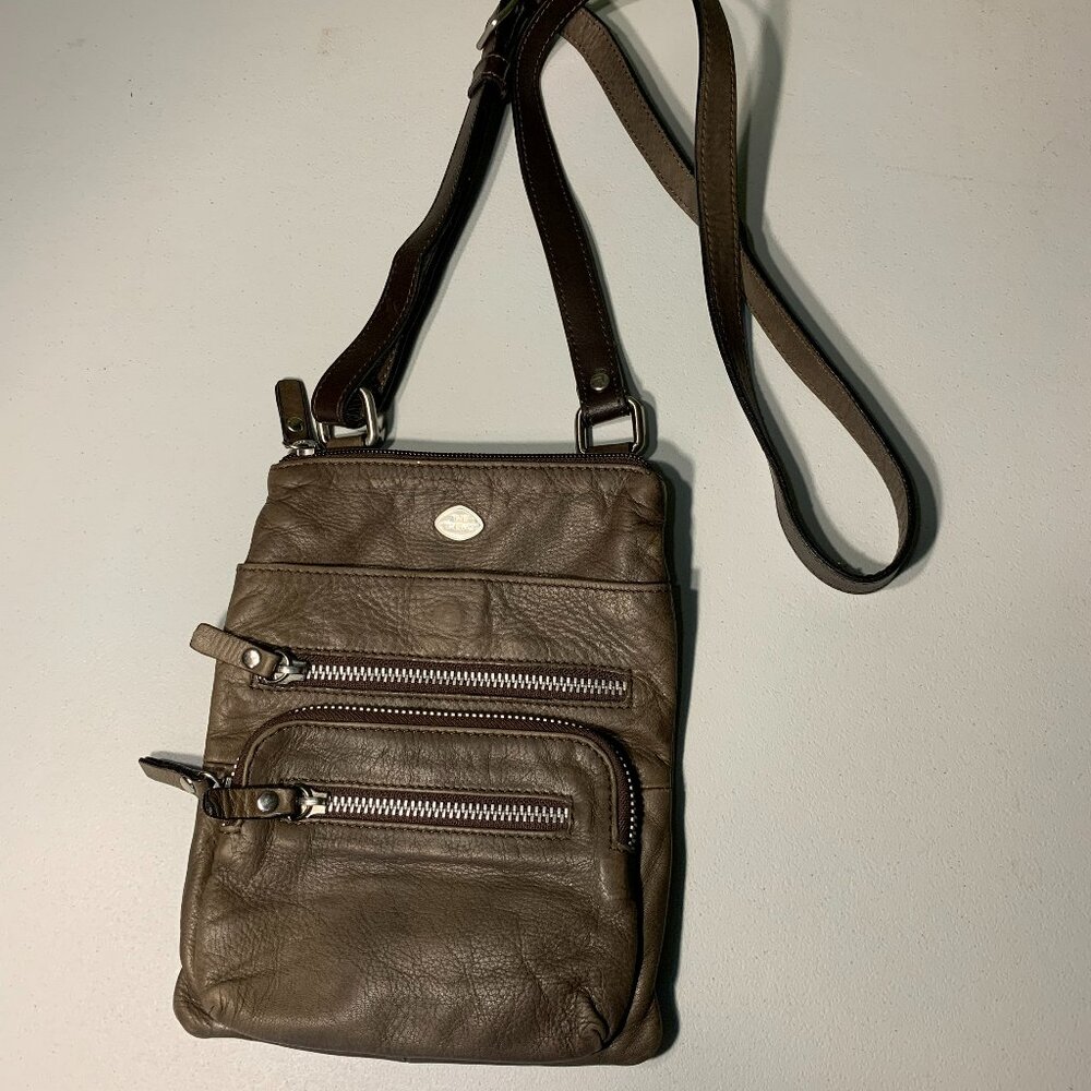 The Trend brown leather crossbody